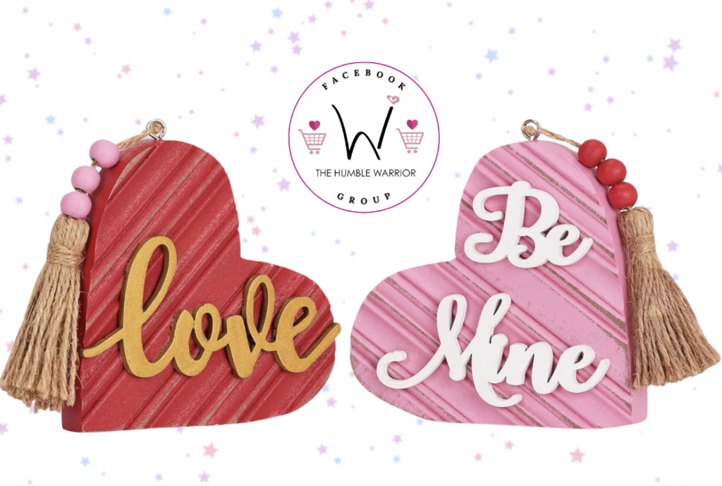 Valery Madelyn 2Pcs Valentine’s Day Heart Shaped Decorations!